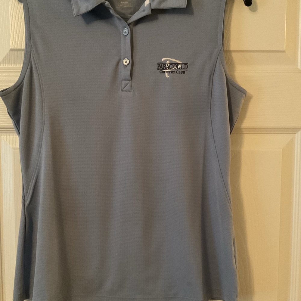 Cutter & Buck Women's Light Blue Sleeveless Polo